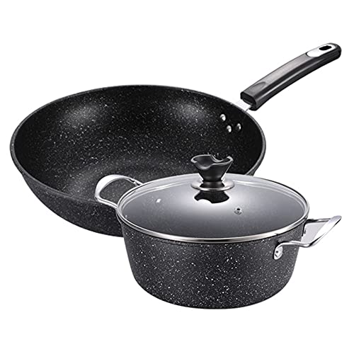 Cookware,Cooking Pot, and Pan Set,3 Pieces Nonstick Induction with Lids,Includes 25cm Frying, Saucepan and 32cm Saute,Suitable for All Stoves Octopus feet