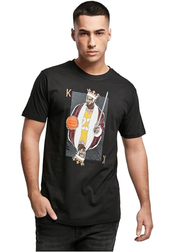 Mister Tee King James LA Camiseta, Negro, M para Hombre