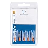 Curaprox Interdentalbürstenset CPS 14 Regular Plus - Orange, Für offene Zahnzwischenräume/Enthält 5 Bürsten mit UHS 451 Halter/Designed in der Schweiz