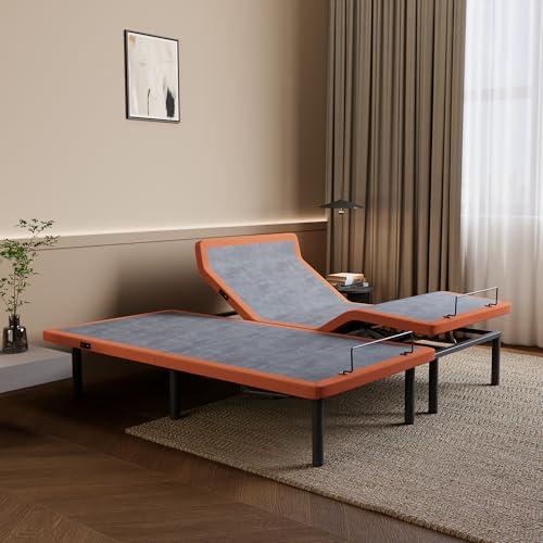 Image of ESHINE Adjustable Bed Frame Split King with Massage & Dual USB