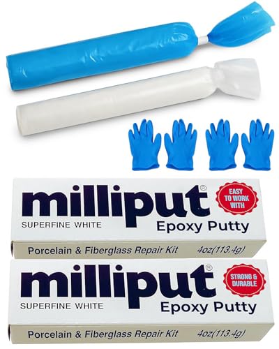 Milliput Epoxy Putty Modeling Paste - Porcelain and Fiberglass Repair