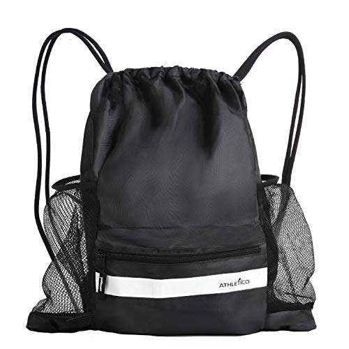Athletico Drawstring Soccer Bag - Soccer Backpack Can Also Carry Baskeyball Or Volleyball (Black) #TOP7
