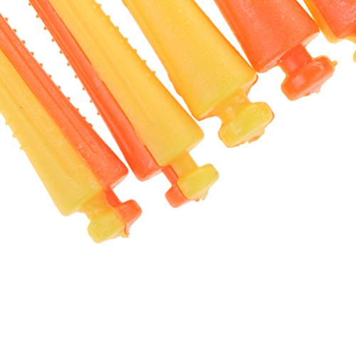 yotijar Lote 12 hastes de cabelo onduladas para salão de beleza ondulada enrolada – 1,6 x 9 cm