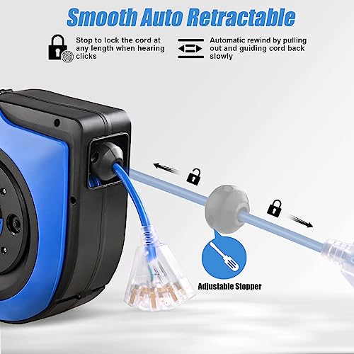 Suraielec Retractable Extension Cord Reel thumb #4