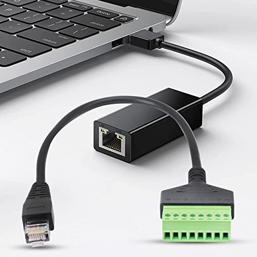 cabo de extensão de 8 núcleos - Jack de telefone de 30 cm para transferência de terminal do adaptado