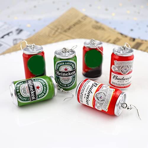 Lovely Beer Mug Dangle Earrings, Cute Beer Bottle Drop Earrings for Women Girls Creative Party Jewelry4