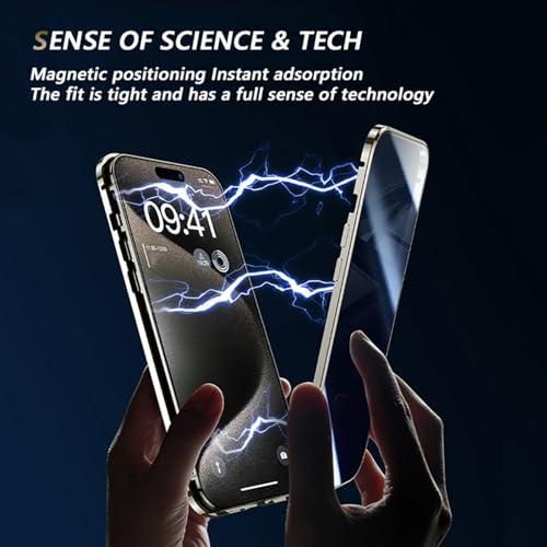 Coque Anti-Peep iPhone 15 Pro Max verre magnétique pour vos trajets en métro - 5
