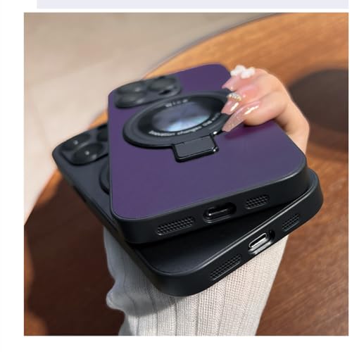 Couverture souple en silicone iPhone 14 Pro Max finition cuir violet profond - 6