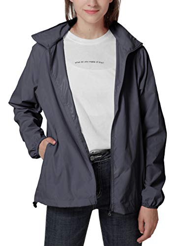Image of Women's Lightweight Waterproof Jacket Packable Windbreaker Running Coat