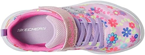 Skechers Kids Girl's Microspec - Daisy Fun Sneaker, Link Pink/Multi, 3.5 Big Kid | Image 1