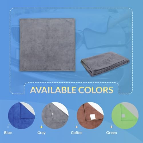 Image of Neodrift '400 GSM' Microfiber Cloth (Size - 40X60 Cm)(Set of 12 PC)(Colour - Blue)(Ultra Soft Cleaning Cloth for Car, Bike - Polishing, Detailing, Highly Absorbent)
