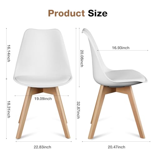 image for OLIXIS Dining Chairs Set of 4, PU Leather Upholstered Kitchen Chairs w