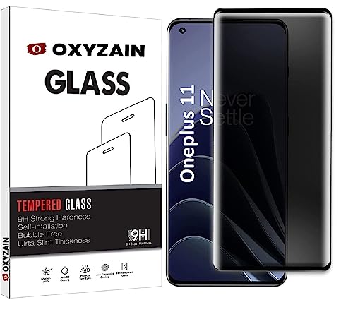 Image of OXYZAIN Oneplus 11 5G Privacy Screen Protector Tempered Glass Screen Protector guard', Anti-Spy, Bubble Free, with Installation kit [PACK OF 1]