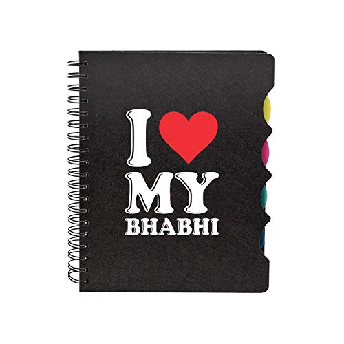 TheYaYaCafe® Birthday Gifts for Sister-in-Law, I Love My Bhabhi Printed Wirebound Notebook A5 Size, 300 Ruled Pages TheYaYaCafe® Birthday Gifts for Sister-in-Law, I Love My Bhabhi Printed Wirebound Notebook A5 Size, 300 Ruled Pages