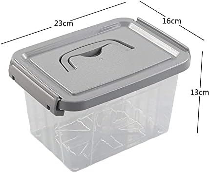 Gitany Plastic Containers Set of 6, Clear Storage Boxes with Lids