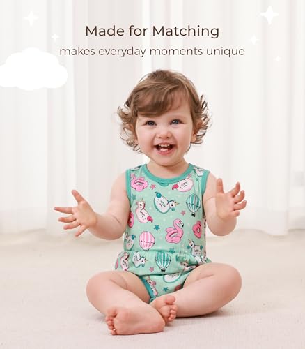 Baby Girl Bodysuit Toddler Infant Sleeveless Snap Clothes Girls Summer Outfit Jumpsuit Bamboo Viscose3