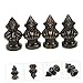 Homoyoyo 4pcs Lamp Knob Set Round Lampshade for Floor Lamp Harp Finials Lamp Decoration Easy Installati