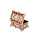 Feyarl Small Vintage Red Trinket Jewelry Box Rings Earrings Keepsake Organizer Storage Ornate Antique Finish Engraved Organizer Box for Valentine Birthday Gift Home Decoration (3.5 x 2.3 x 1.57 inches)