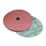 uxcell 6-Inch x 7/8-Inch Aluminum Oxide Resin Fiber Discs, Center Hole 80 Grit Sanding Grinding Discs, 5 Pack