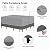 Easy-Going Patio Furniture Cover 110"x84" Rectangle Outdoor Table and Chair Set Covers Waterproof UV Resistant Outdoor Sectional Sofa Set Covers, Gray/Dark Gray