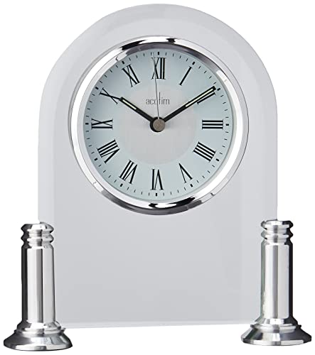 Acctim 36427 Bewdley Reloj de Chimenea, Color Plateado y Blanco Cover