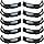 10Pcs Hard Hat Sweatband Washable Cotton Hardhat Liner Reusable Hardhat Accessories Air Cushion Sweatband