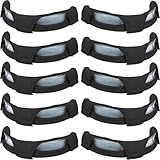 SUTETLW 10Pcs Black Hard Hat Sweatband Washable Cotton Hardhat Liner Reusable Hardhat Accessories Air Cushion Sweatband Helmet Comforter Pad