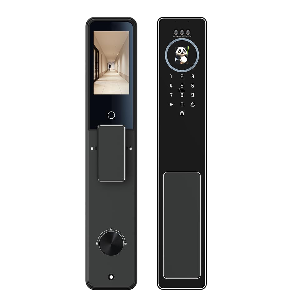 Image of Shield Pro Smart Door Lock 8 Ways AI Lock with Face, Palm, Fingerprint, RFID, PIN, App & Video Call Unlock Smart Video Door Lock, 500 Users, Night Vision, Alexa & Google Home & Office