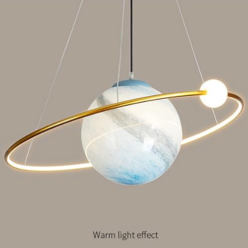 Miniatura 6 de GAIIIA Lámpara colgante LED de planeta para habitación de niños lámpara de techo regulable de 32 W lámpara de araña moderna creativa para sala de
