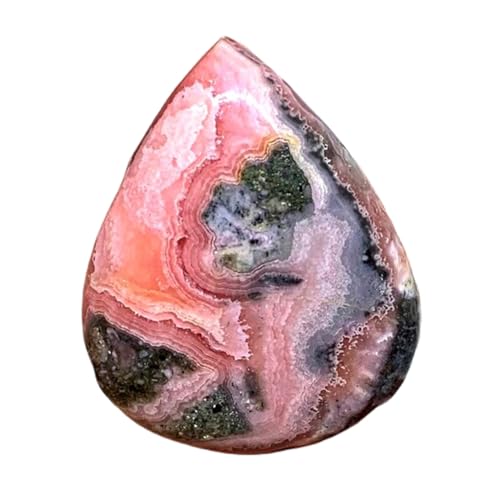 Rhodochrosite naturelle cabochon pour monter un pendentif personnalisé en pierre rose