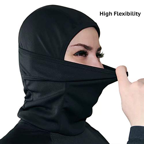 ZARRS Sturmhaube,Balaclava Tarnung Vollmaske Winddicht Leicht Balaclavas Männer Frauen für Outdoor Motorrad Radfahren Sport Nylon Huang-Fan – Bild 8
