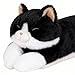 40'' Giant Cat Plush Stuffed Animal, Jumbo Black Cat Long Body Pillow Plush Toy, Large Soft Fluffy Kitty Cat Plushies Gift for Kids Boys Girls, Birthday