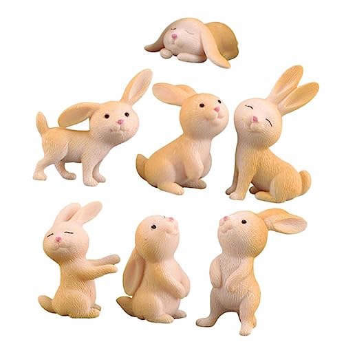 Ornement de Lapin : Lot de 7 Figurines Idéales pour Offrir