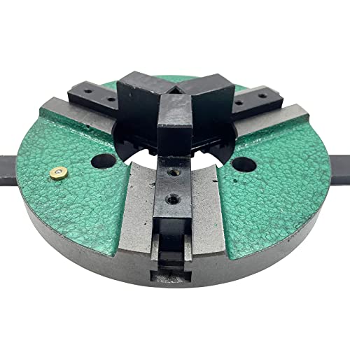 Image of INTBUYING 3 Jaws 8 inch Self-centering Welding Positioner Table Chuck Positioner Chuck 200mm Reversible Lathe Chuck Jaw Suitable for Milling Machine and Drilling Machine
