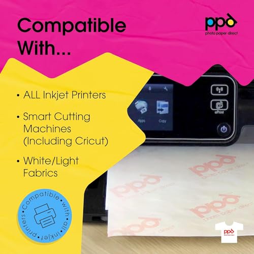 Image of PPD 10 Sheets 11x17 inch Iron-on Heat Transfer Paper Dark Fabrics Inkjet