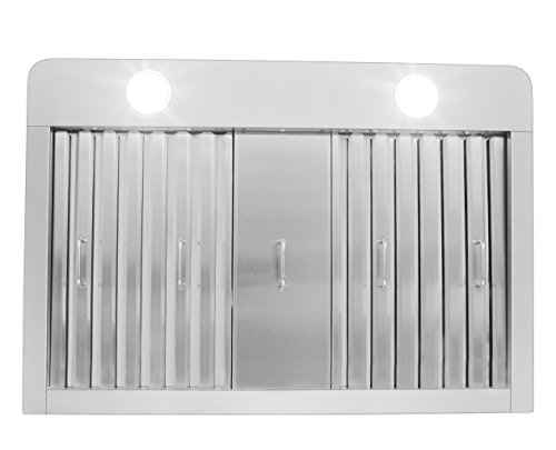 Proline Wall-Mounted Stainless Steel Professional Kitchen Range Hood With Backlit Panel, 900 Cfm, Led Lights, 30" #TOP3