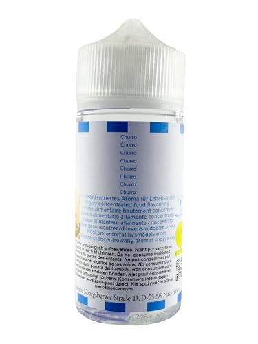 Churro aroma concentrado e intenso de Sasami, formato 100ml ideal para mezclas veganas 5