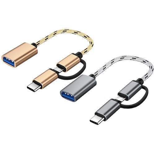 Câble adaptateur USB 3.0 vers Type C et Micro USB haute vitesse lot de 2 OTG