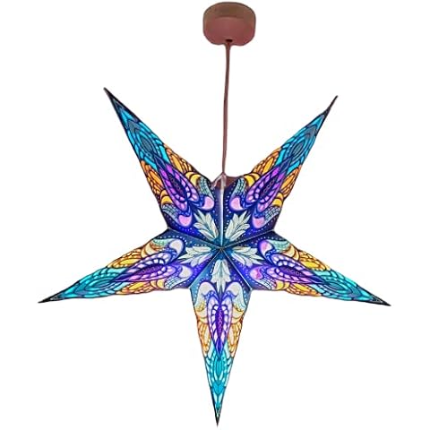 YEPSIO Large Star Lantern Ceiling Light Cover