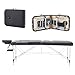 YOUNIKE Massage Tables Portable Lash Bed for Eyelash Extensions Professional Aluminum 3 Folding Lightweight Height Adjustable Facial Spa Beauty Salon Tattoo Home Black
