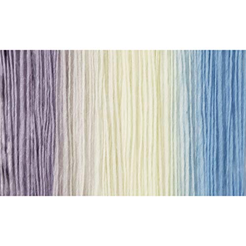 Image of NICEEC 2 Skeins Rainbow Soft Yarn 100% Wool Gradient Multi Color Yarn for Crocheting Knit Total Length 180mx2(196ydsx2,50gx2)-26#