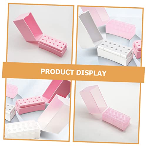 STOBAZA 8 Peças Caixa De Armazenamento De Cabeça De Moagem Brocas De Prego Caixa De Cabeça De Moagem