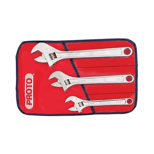 Proto J795A 3 PIECE ADJUSTABLE WRENCH SET