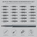 Jeu de tournevis de précision 49 en 1 SHARDEN Petit tournevis Kit de réparation magnétique pour ordinateur portable, iPhone, Téléphone portable, PC, MacBook, Comprimé, ordinateur, PS5, PS4, Électronique, Verres, Montres, Petit tournevis, Kit d'outils de réparation magnétique pour ordinateur portable,