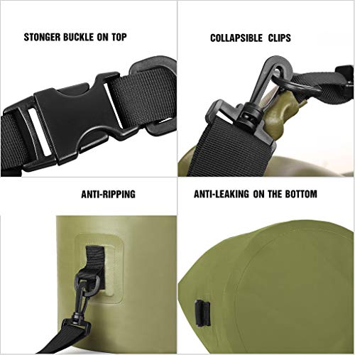 Unigear wasserdichte Tasche, wasserdicht, für Wandern, Kajakfahren, Angeln, Rafting, Camping, Skifahren mit kostenloser Hommage