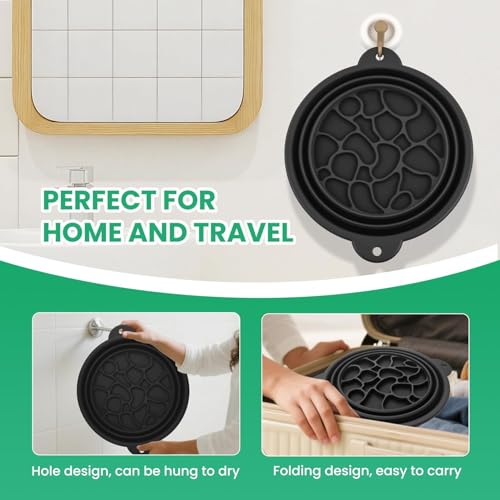 Image of Face Bowl for Ice with Built-in Ice Tray - Collapsible Silicone Facial Ice Bath Bowl for Cold Plunge Therapy, Skin Tightening & Acne Relief - Portable Spa Tool for Home & Travel(Round)
