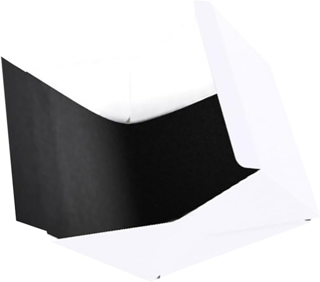 COHEALI Portable 30cm LED Photography Light Box Tent with Black and White Backdrops, Foldable Photo Light Box for Product Photography and Studio Shooting