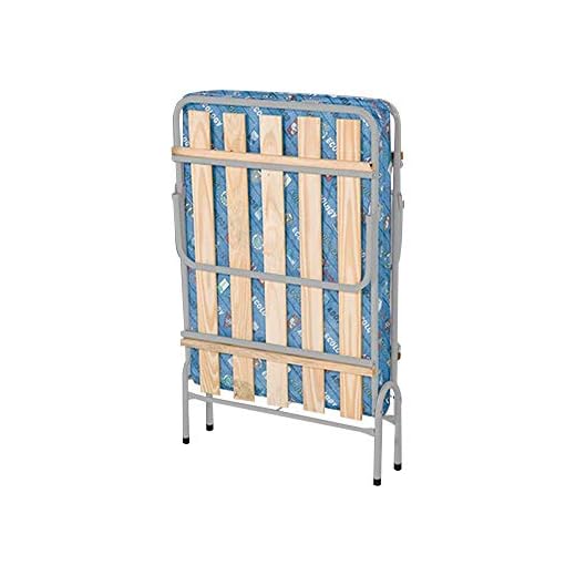 Cama Dobrável Prata com Colchão