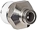 SMC KQG2 Series Stainless Steel 316 Push-to-Connect Tube Fitting, Connector with Sealant, 1/4" Tube OD x 1/8" NPT Male
