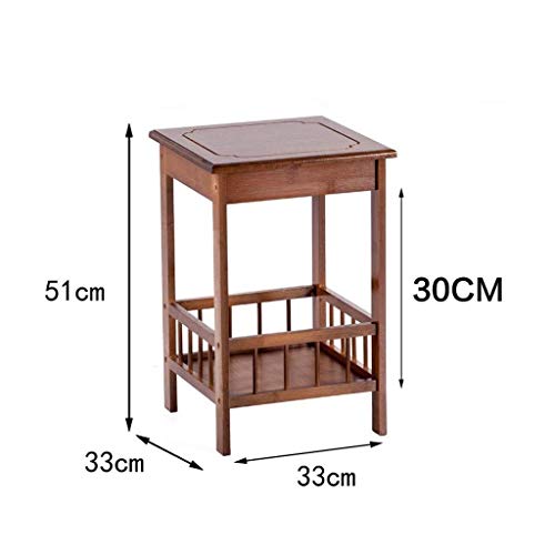 Table d'appoint carrée et table basse de salon avec support de rangement couleur B
